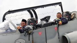 Gubernur Ansar bersama Forkopimda Sambut Kedatangan Tiga Pesawat Tempur TNI AU