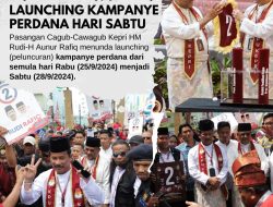 Rudi-Rafiq Geser Launching Kampanye Perdana Hari Sabtu