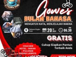 Gowes Bulan Bahasa, 700 Pendaftar Pertama Dapat Jersey (GRATIS)
