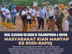 Hasil Blusukan Relawan di Tanjungpinang & Bintan: Masyarakat Kian Mantap ke Rudi-Rafiq