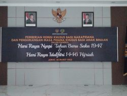 Lapas Batam Serahkan Remisi Khusus pada Hari Raya Nyepi dan Idul Fitri 2025