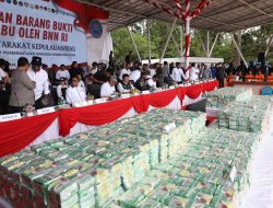 Pemusnahan 2 Ton Sabu di Batam, Wagub Kepri Apresiasi Kerja Keras Aparat Penegak Hukum