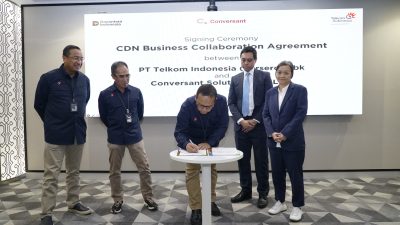 Kolaborasi Telkom dan Conversant Hadirkan Solusi Distribusi Konten Digital Cepat dan Aman