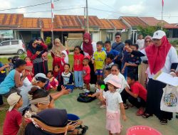 Heboh…!! Lomba Lempar Bola dan Masukkan Paku ke Botol Anak-anak Bougenville