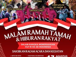 Malam Puncak Peringatan HUT ke 80 RI di Kepri Dimeriahkan The Three Generation dan Pembagian 7000 Kupon Makan Gratis