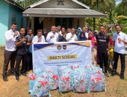 Rutan Karimun Salurkan Puluhan Paket Sembako kepada Warga Desa Gemuruh