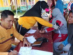 Desa Tanjung Irat Meriahkan GERMAS, dengan Senam Sehat dan Cek Kesehatan