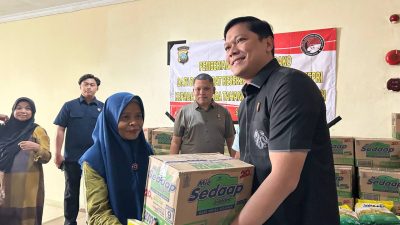 Peduli Keluarga Tahanan, Ditresnarkoba Polda Kepri Bagikan 116 Paket Bansos