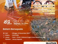 Batam Bersepeda Semarakkan HJB ke-196