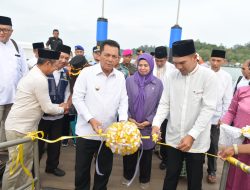 Gubernur Ansar Resmikan Dermaga Apung HDPE Pelabuhan Jagoh, Konektivitas Kepri Makin Kuat