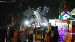 Naga Hitam hingga Replika Masjid Pukau Warga, Pawai Takbir Batam Bergemuruh Penuh Makna