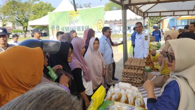 Antisipasi Gejolak Harga, Pemkab Lingga dan BI Turun Langsung Gelar Pasar Murah