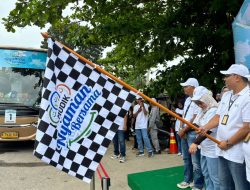 Pegadaian Kantor Wilayah (Kanwil) II Pekanbaru Lepas 315 Pemudik Menuju Kampung Halaman.