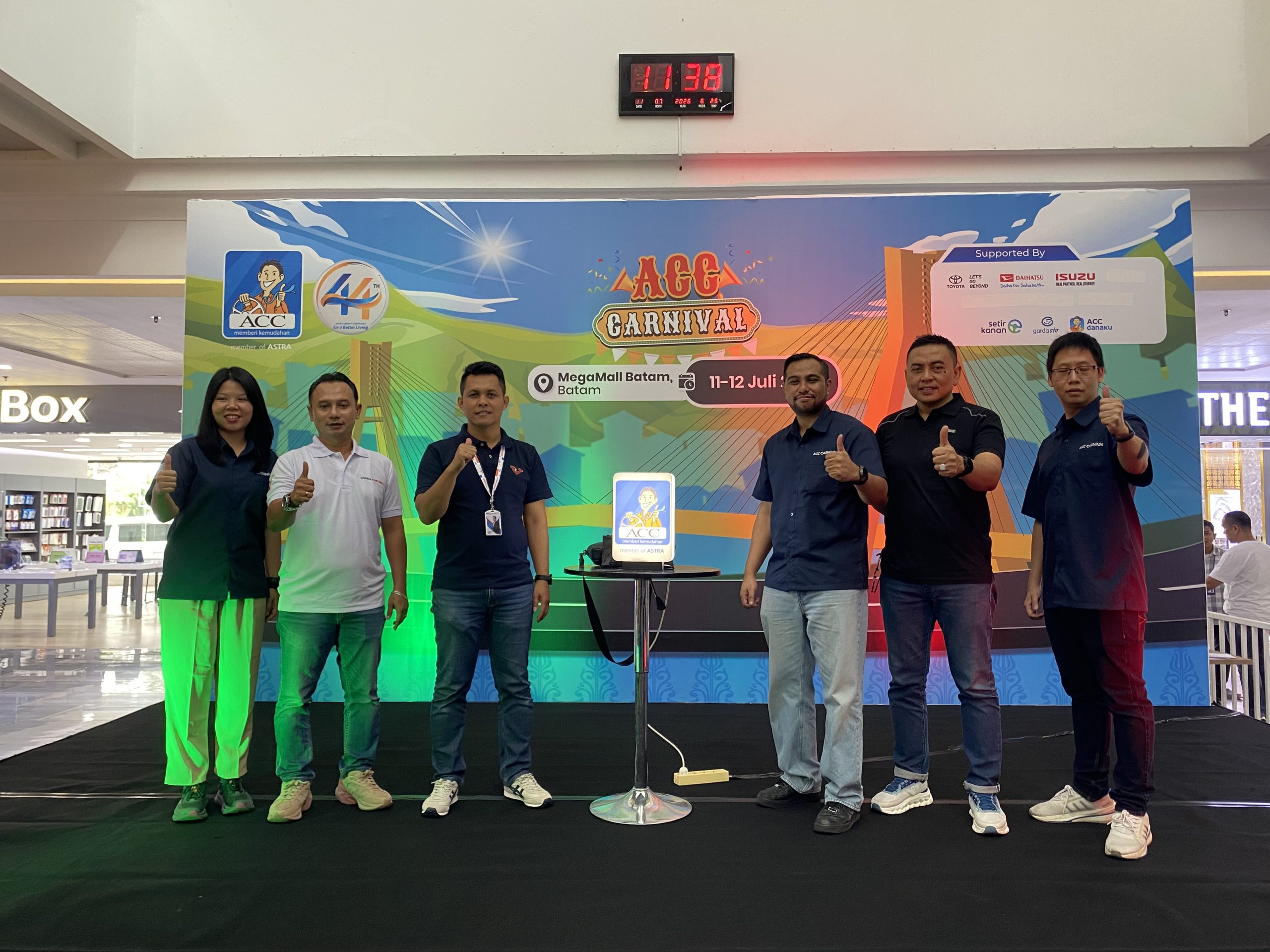 Astra Credit Companies (ACC) menggelar ACC Carnival Batam di Mega Mall Batam Centre pada 11–12 Juli 2026.