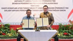 Sinergi ANTAM dan Pemprov Kepri Perkuat Fasilitas Publik di Taman Kota Kijang