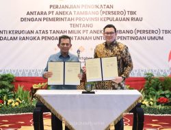 Sinergi ANTAM dan Pemprov Kepri Perkuat Fasilitas Publik di Taman Kota Kijang