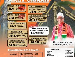 Raphita Wisata Tawarkan Paket Umrah 2026–2027, Harga Mulai Rp30,5 Juta, Ada Program Khusus Ramadan